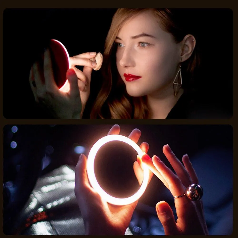 Handheld Rechargeable LED Makeup Mirror